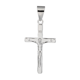 NUBIS® Stříbrný přívěšek kříž s Ježíšem - NB-4411