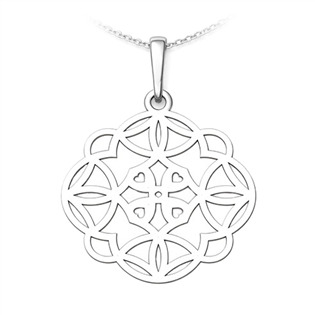 Levně Auronitens Stříbrný přívěsek mandala - PA1643