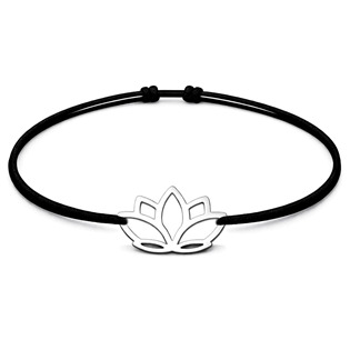 Levně Auronitens Šňůrkový náramek lotus - KA1006/CER