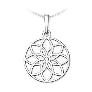 Levně Auronitens Stříbrný přívěsek mandala - PA1845