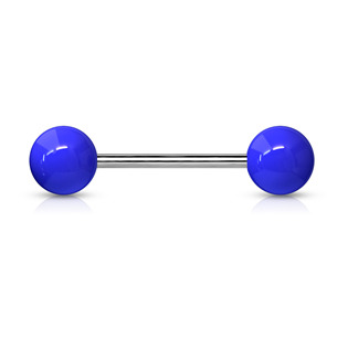 Levně Piercing do jazyka TITAN - TIT1016-B