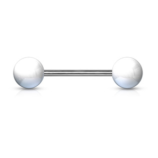 Levně Piercing do jazyka TITAN - TIT1016-W