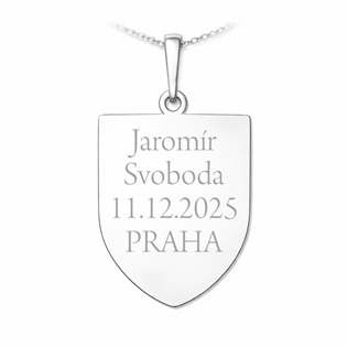 PA1348 Stříbrný přívěsek český lev
