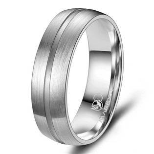 MARRYA® Pánský snubní prsten Titan - velikost 54 - TI-08P-54