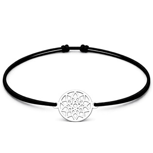 Levně Auronitens Šňůrkový náramek mandala - KA1349/CER