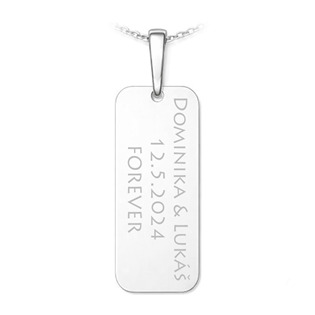PA1874 Stříbrný přívěsek ornament na destičce