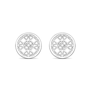 Levně Auronitens Náušnice geometrická mandala - NA1691