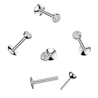 TIT1716-1208 PUSH-IN piercing do brady zirkon - labreta TITAN