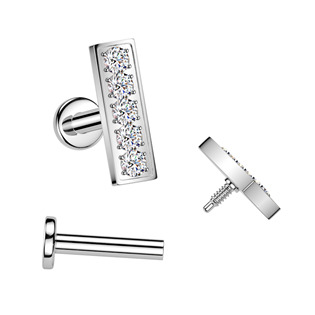 LB1162-1206 Piercing do brady se zirkony