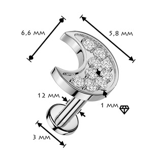 LB1164-1208 Piercing do brady - měsíc