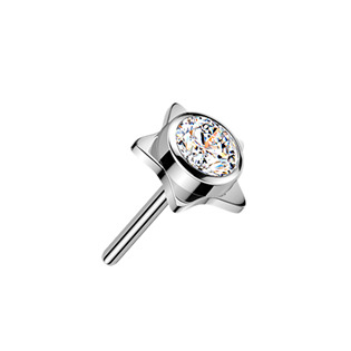TIT1718-P Náhradní hvězdička k PUSH IN piercingu TITAN