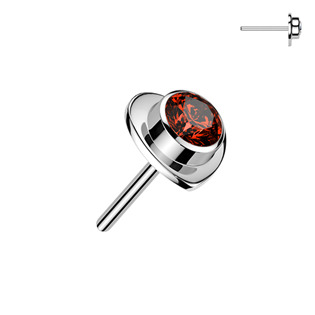 TIT1720-R Náhradní srdíčko k PUSH IN piercingu TITAN