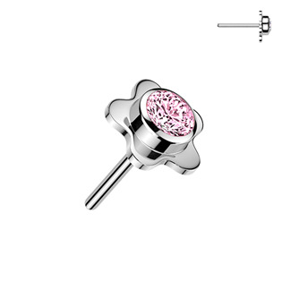 TIT1719-C Náhradní kytička k PUSH IN piercingu TITAN