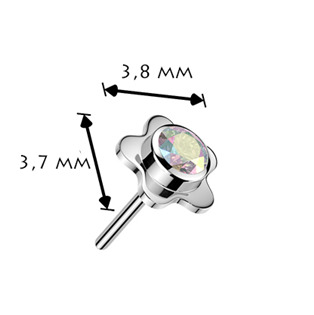 TIT1719-C Náhradní kytička k PUSH IN piercingu TITAN