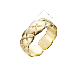 EG3745-GD Pozlacený ocelový prsten diamantový design