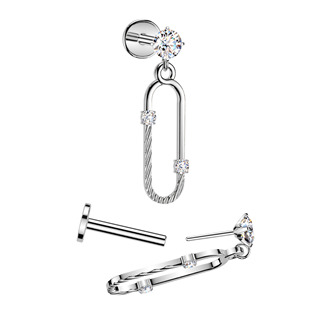 LB1165 PUSH IN Piercing do ucha - labreta