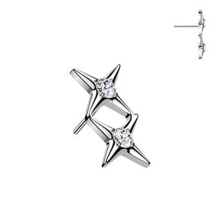 TIT1771 Náhradní ozdobná část k PUSH IN piercingu TITAN