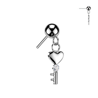 TIT1773 Náhradní ozdobná část k PUSH IN piercingu TITAN