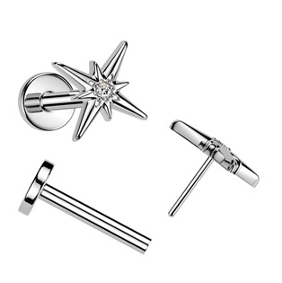 TIT1781 Piercing do brady - PUSH IN labreta TITAN