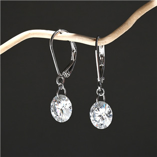 EG3795 Stříbrné náušnice VIKA, moissanite 4ct