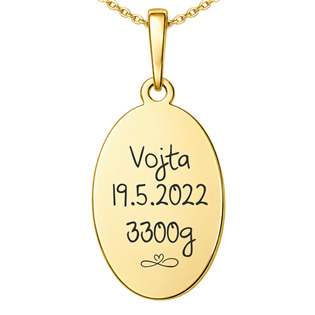 PA1933-GD Pozlacený stříbrný přívěsek svatý Benedikt