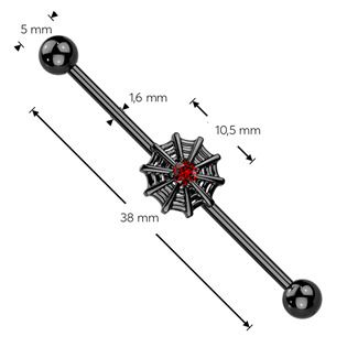 ID01053 Industrial piercing pavučina