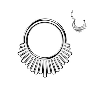 SG144-1208 Ocelový piercing - segment kruh