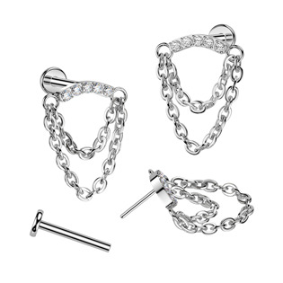 TIT1784 Piercing do brady - PUSH IN labreta TITAN