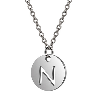 c-C Ocelový náhrdelník písmeno