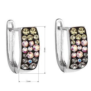 EG2009-MN Stříbrné náušnice s krystaly Swarovski