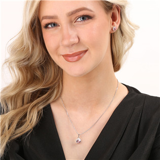 EG3183-LRO Sada šperků s krystaly Swarovski náušnice, řetízek a přívěsek