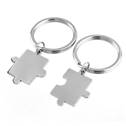 2 ks ocelových přívěsků na klíče - puzzle