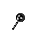 2 mm kulička k PUSH IN piercingu TITAN, barva černá