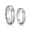 AN1008-Zr Snubní prsteny chirurgická ocel - pár
