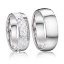 AN1038 Stříbrné snubní prsteny, stříbro AG 925/1000 - pár