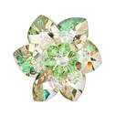 Brož s kamínky Crystals From Swarovski® Luminous Green