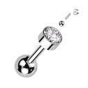 Cartilage piercing TITAN, 1,2 x 6 mm, barva: čirá