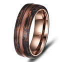 CB-08 Pánský snubní prsten chirurgická ocel + karbon