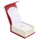 Červená dárková krabička na soupravu šperků magnetické zavírání