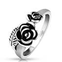 Dámský ocelový prsten růžičky