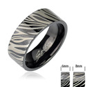 Dámský ocelový prsten, šíře 6 mm, vel. 51