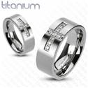Dámský prsten titan, šíře 6 mm, vel. 49