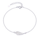 Dámský stříbrný náramek andělské křídlo