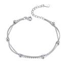 Dámský stříbrný náramek s kuličkami