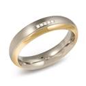 Dámský titanový snubní prsten BOCCIA® s diamantem 0130-10