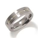 Dámský titanový snubní prsten s diamanty BOCCIA® 0101-19