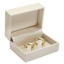 Dárková krabička na snubní prsteny, smetanová