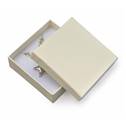 Dárková krabička na soupravu šperků - krémová