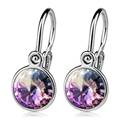 Dětské stříbrné náušnice, Crystals from SWAROVSKI® Vitrail Light