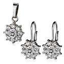 Dívčí set stříbrné náušnice + přívěšek